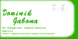 dominik gabona business card